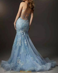 Morilee - Scoop Neckline Gown