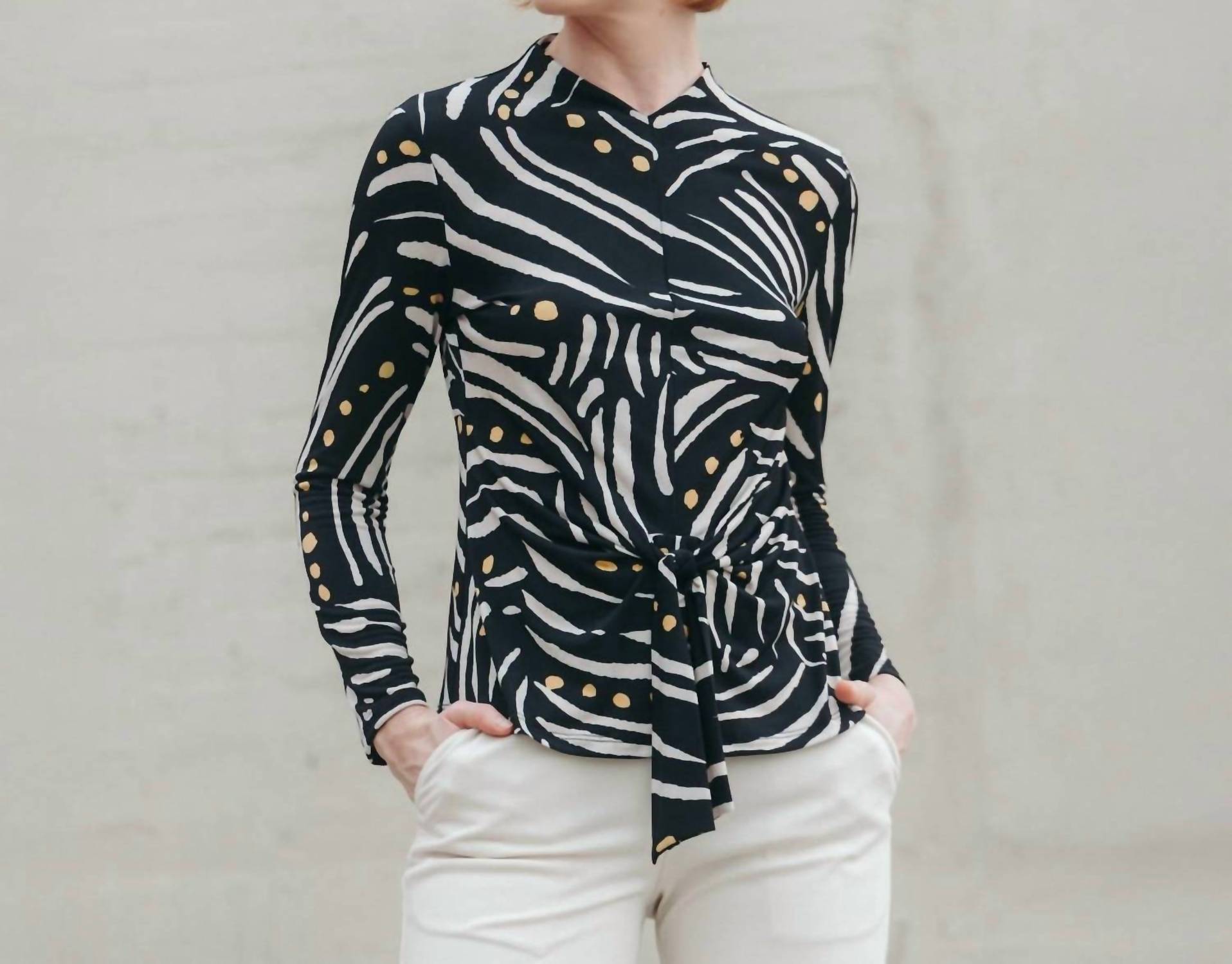 Clara Sunwoo - Center Front Tie Top