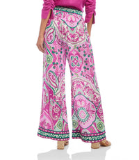 Karen Kane - Italian Tile Print Wide-leg Pants