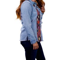 Layerz Clothing - Embroidered Denim Shirt