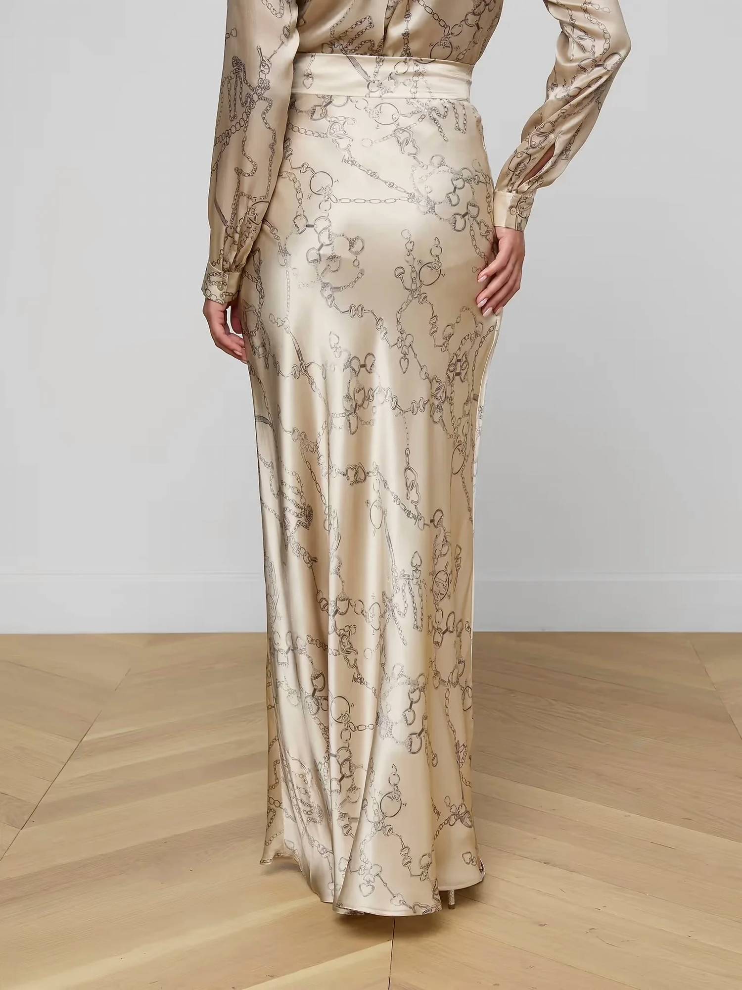 L'Agence - Ryker Silk Maxi Skirt