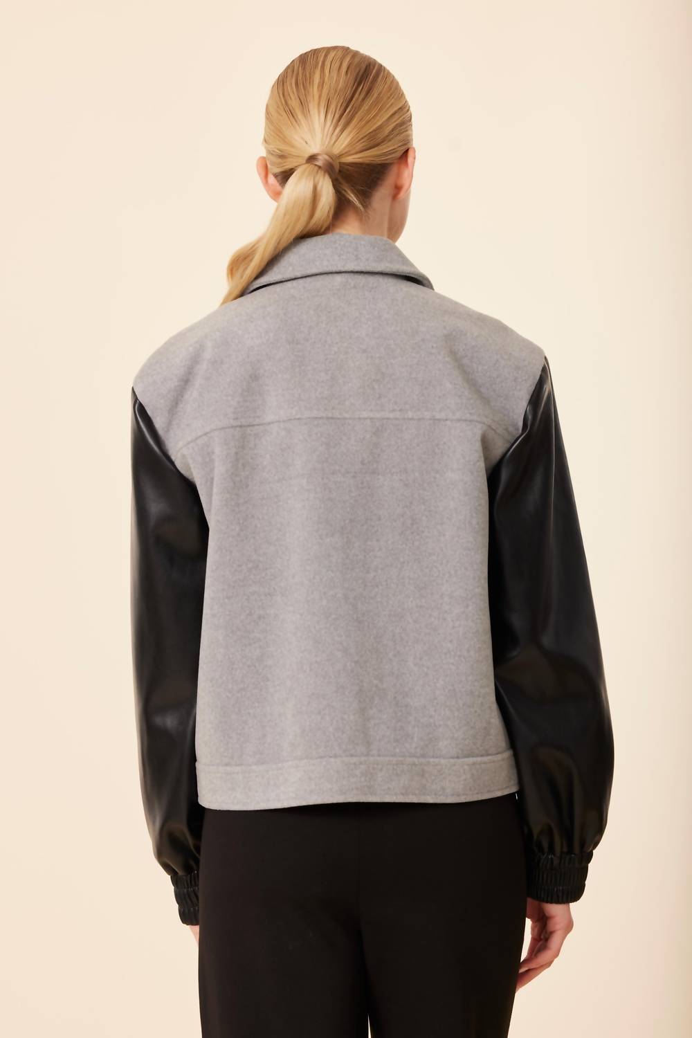 Dolce Cabo - Leather Sleeve Jacket