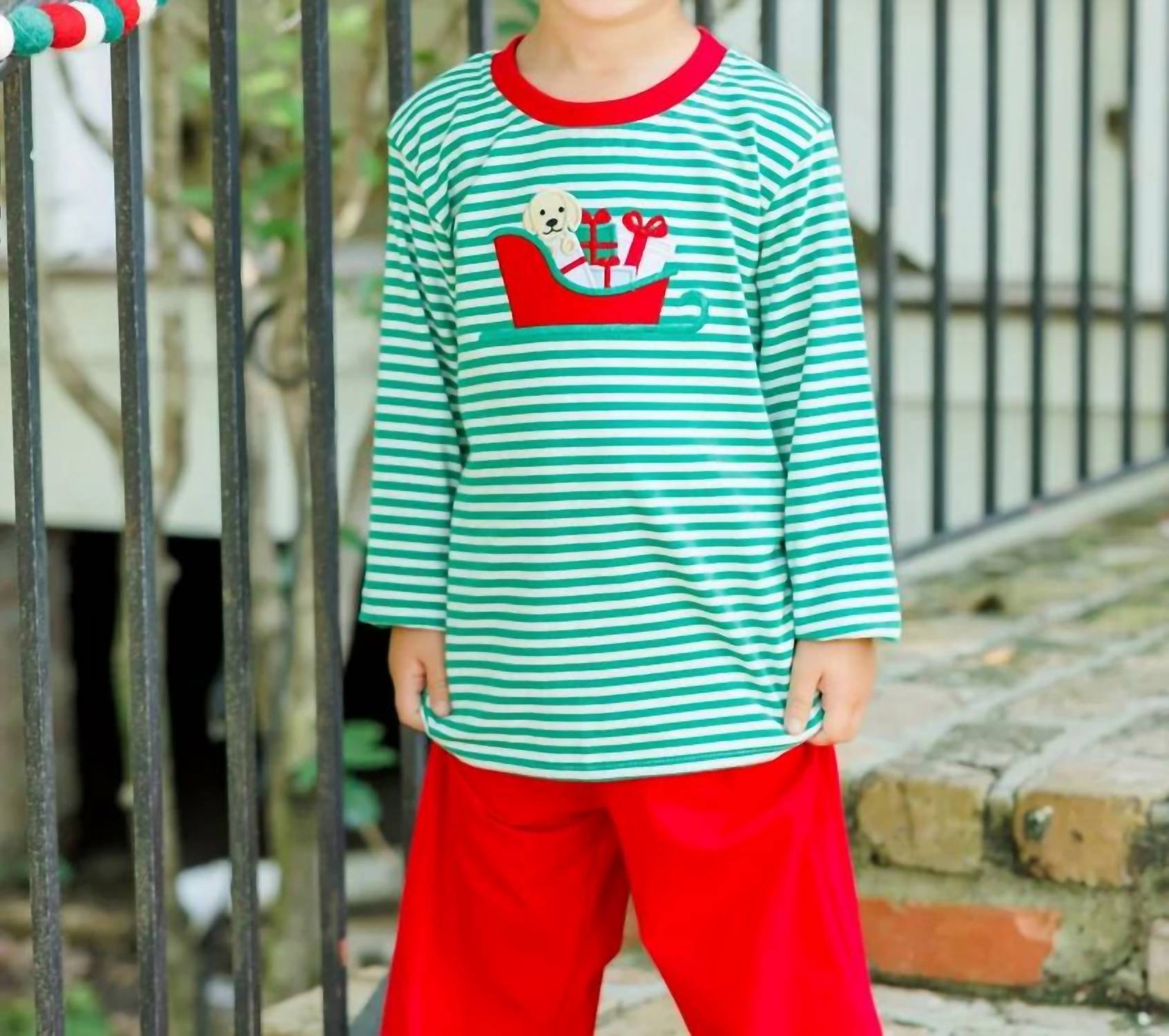 Jellybean - Santa Paws Pants Set