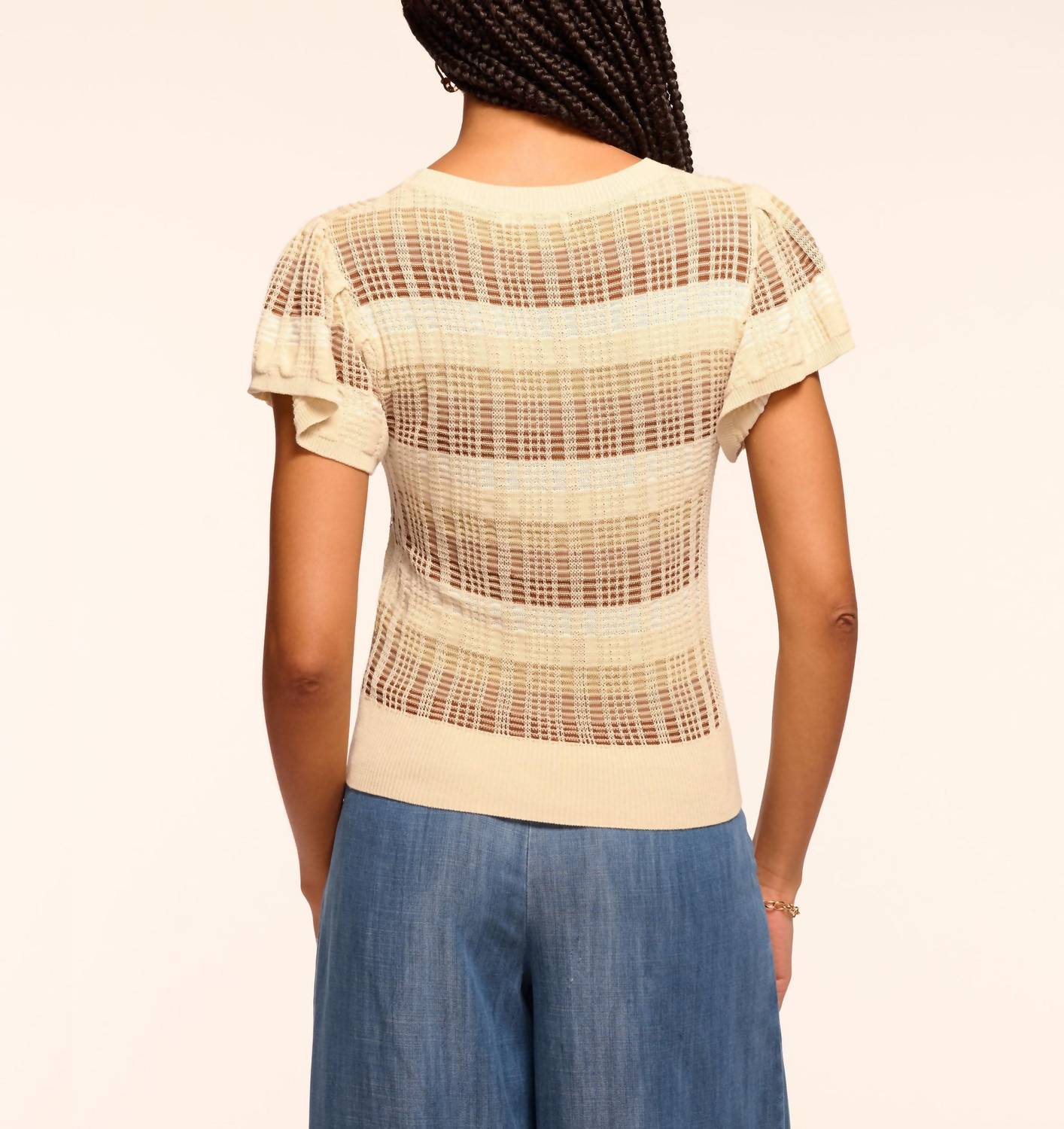 Ramy Brook - Rebecca Knit Flutter Sleeve Top