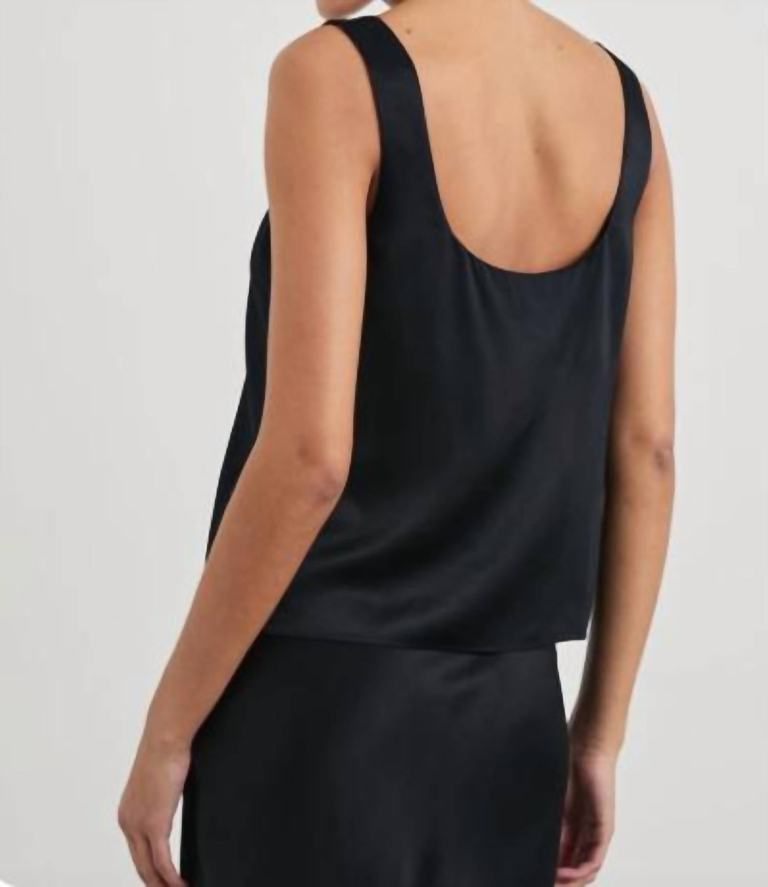 Rails Lexi Tank in black - women's tank top - detail view