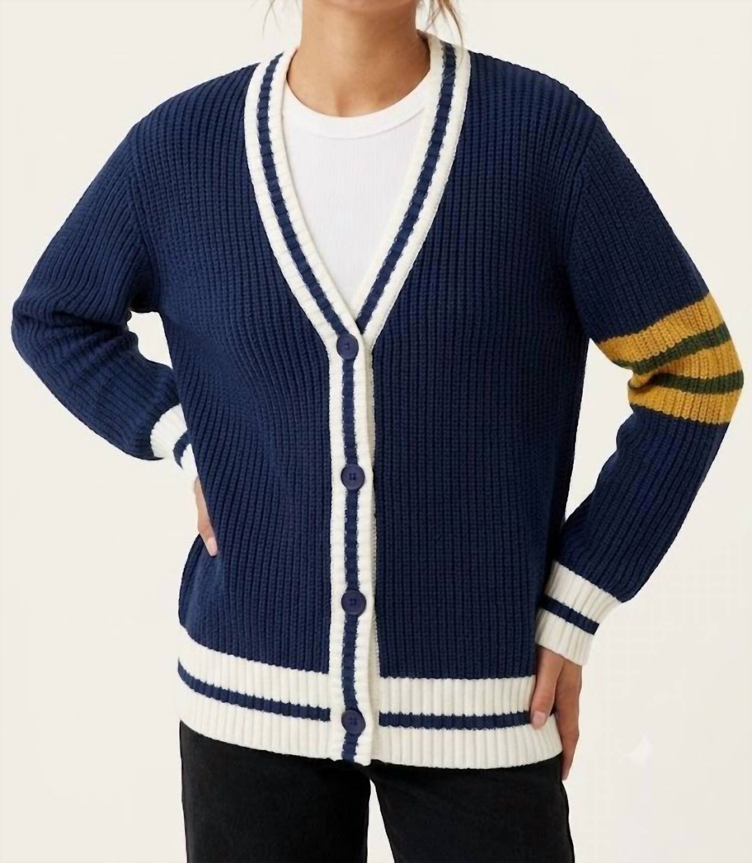 Creamon - Varsity Oversized Cardigan