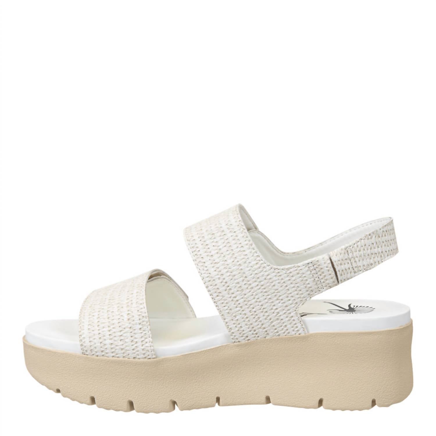 OTBT Women's Montane Platform Sandals in raffia - women's sandal - detail view