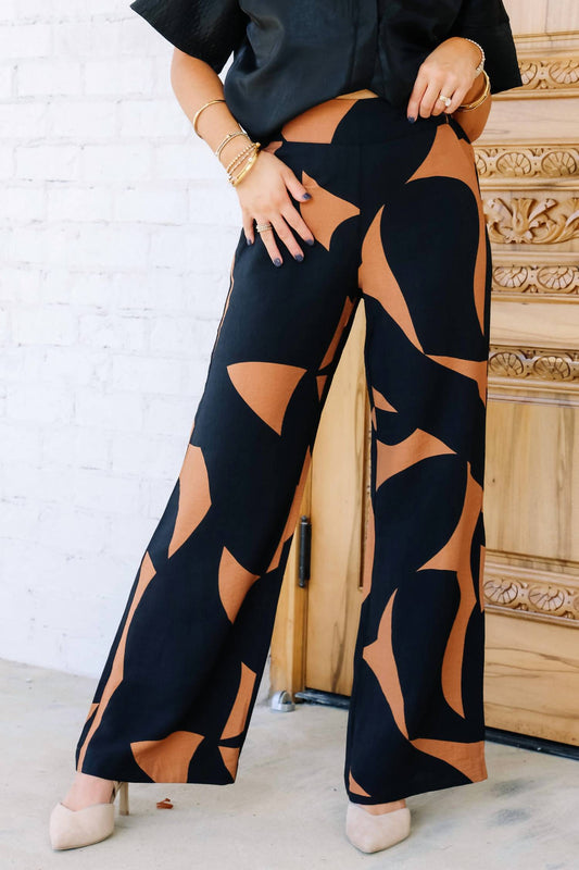 Tribal - Pull On Pant With Smocked Back