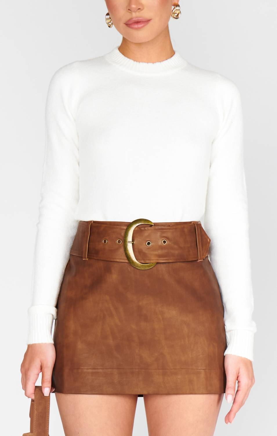 Show Me Your Mumu - Maverick Faux Leather Mini Skirt