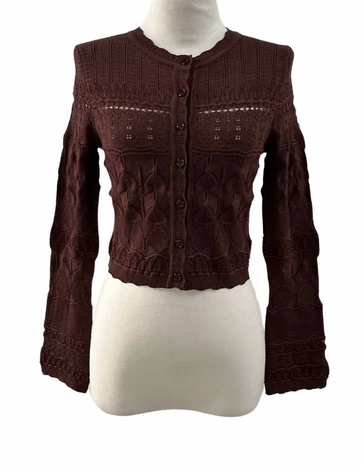 RESET by Jane Women's Willa Top in chocolate brown - women's sweater