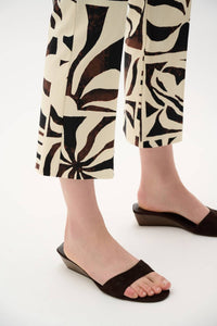 Joseph Ribkoff - Tropical Print Flared Pull-on Pants