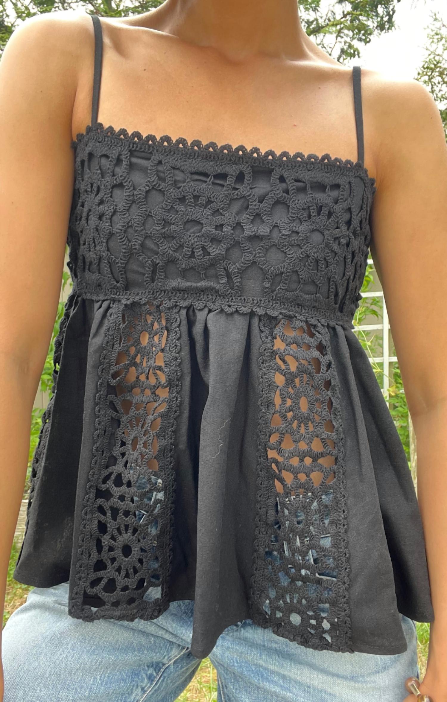 Mint Exclusives - Boho Babydoll Crochet Tank