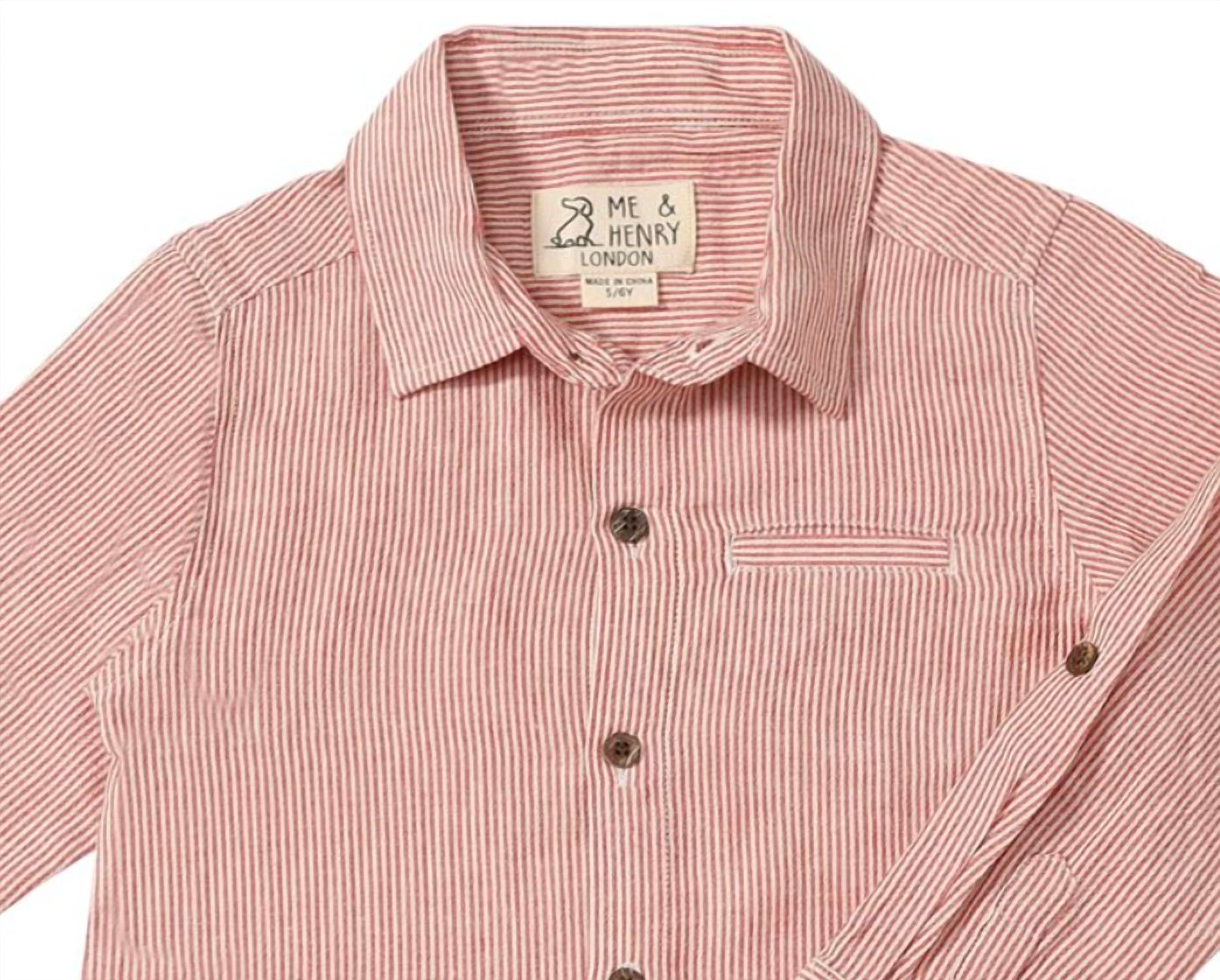 Me & Henry - Boy's Atwood Long Sleeve Woven Shirt