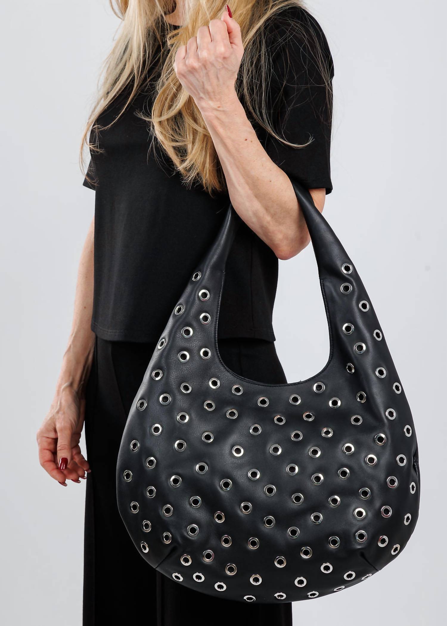 B-Low The Belt - Women's Gia Grommet Leather Hobo Bag