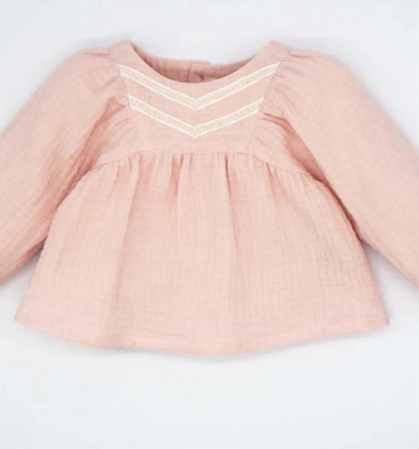 Fina Ejerique - Girl's Puffed Sleeves Blouse With Lace