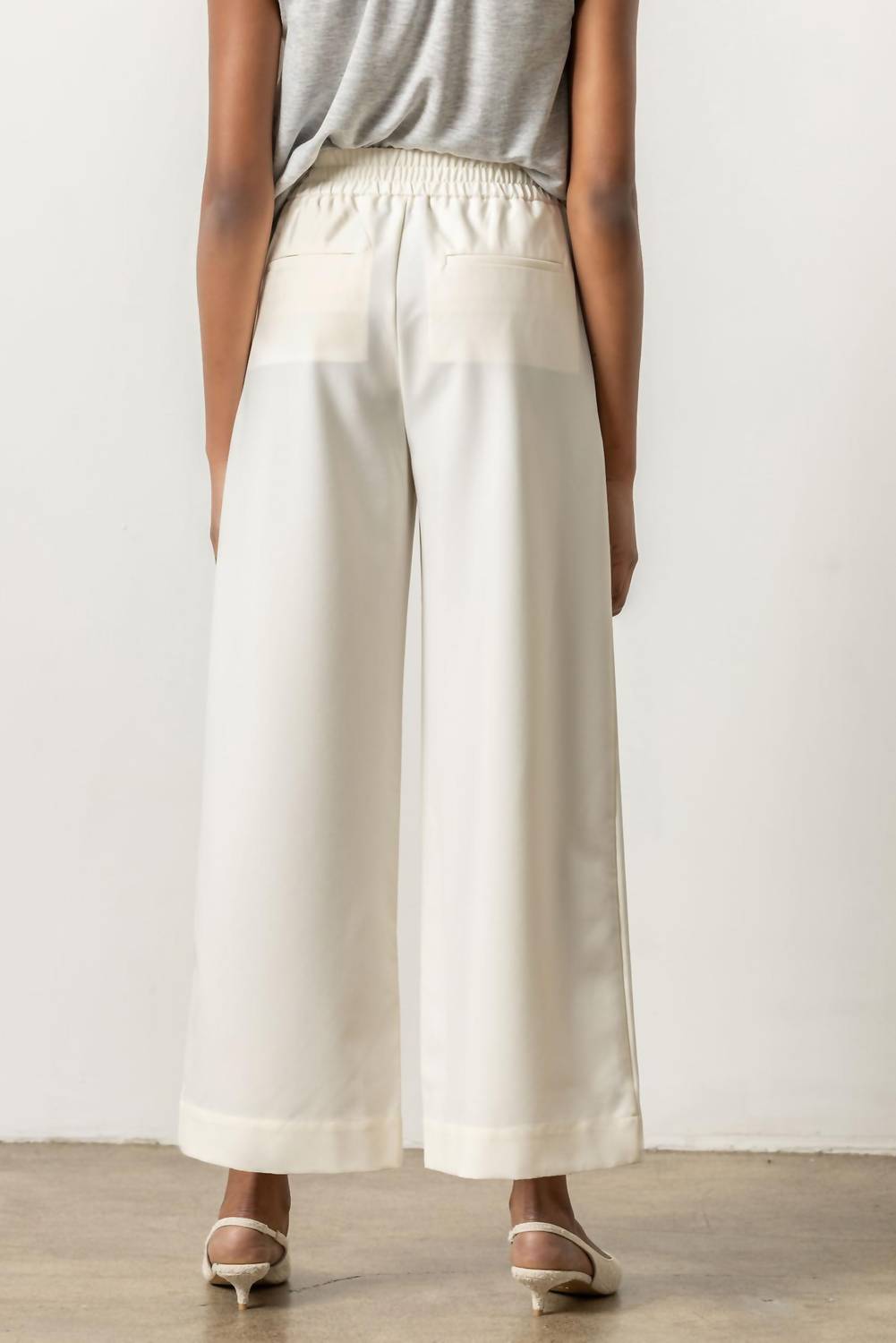 Lilla P - Wide Leg Pull On Pant With Pockets