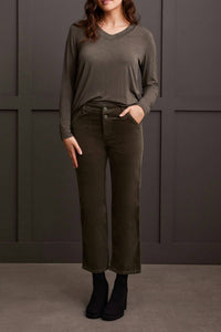 Tribal - STRETCH CORDUROY STRAIGHT LEG PANTS