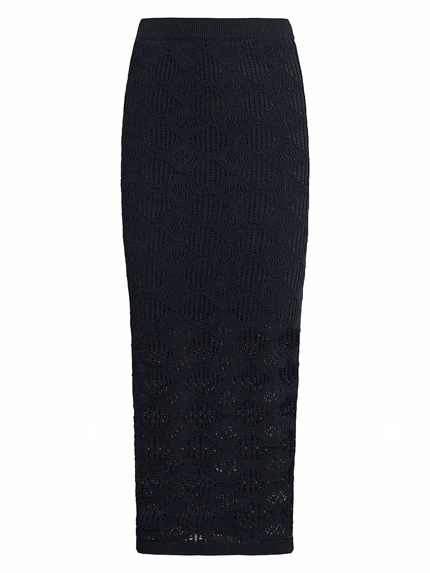 Favorite Daughter Courtside Midi Skirt in navy - women's skirt - view 4