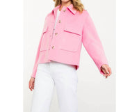 THML Button Up Jacket in pink - women's jacket - view 4