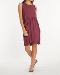 Mododoc - Drop Shirred Waist Tank Dress