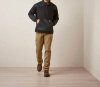 ARIAT Rebar Workman Duracanvas 1/4 Zip Sweatshirt in black - men's shirt