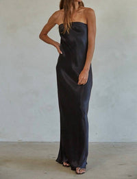By Together - Satin Tube Strapless Dress