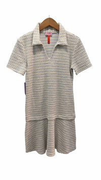 Never a Wallflower Women's Pop Over Short Sleeve Dress in beryl knit - women's dress