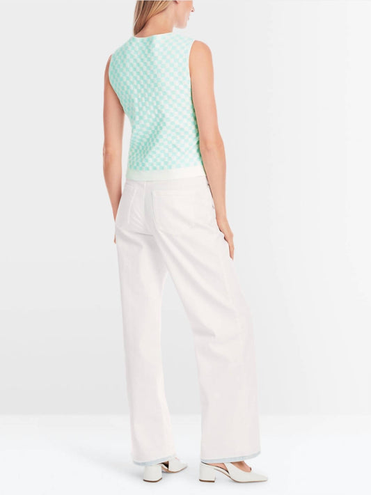 Marc Cain - Knitted Germany Sleeveless Check Top