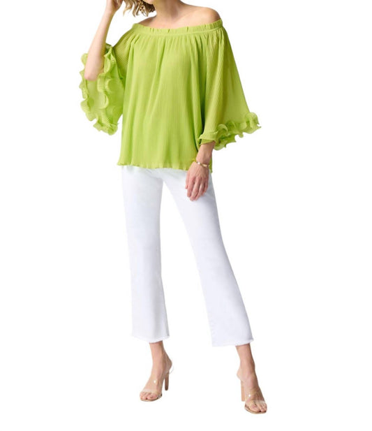 Joseph Ribkoff - Off the Shoulder Pleated Top