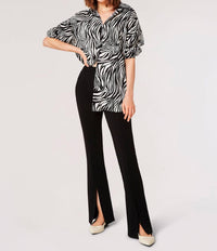 Apricot - Split Front Jersey Crepe Pants