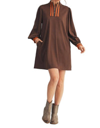 Jodifl - Zip Up V-neck Dress