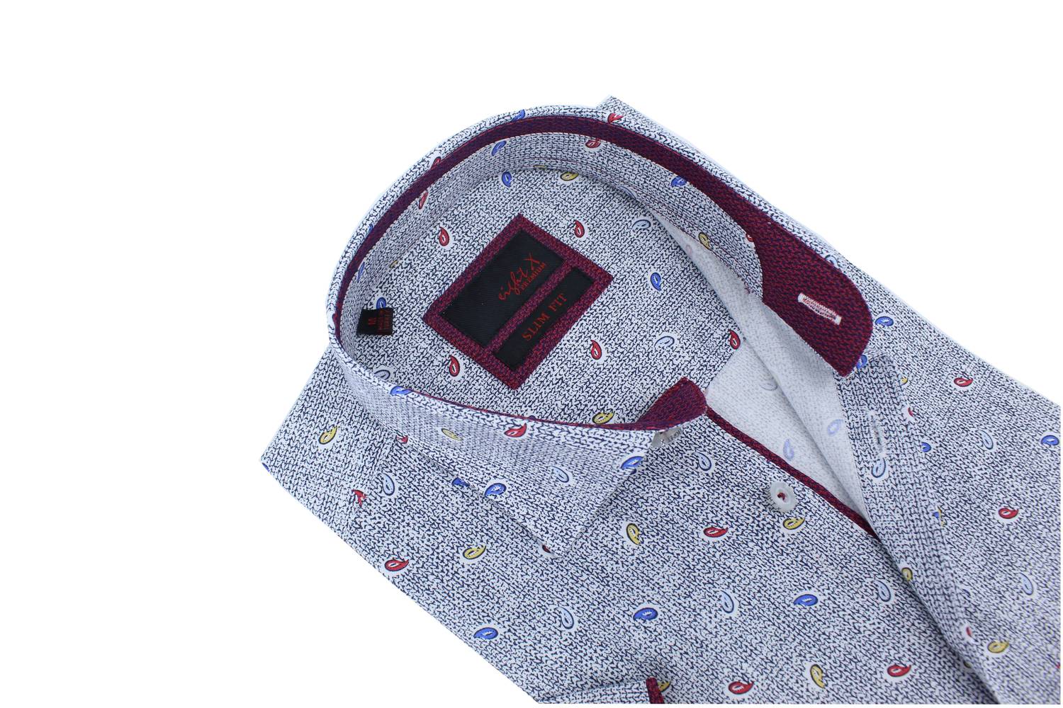 Eight X - Tri-color Paisley Short Sleeve Shirt
