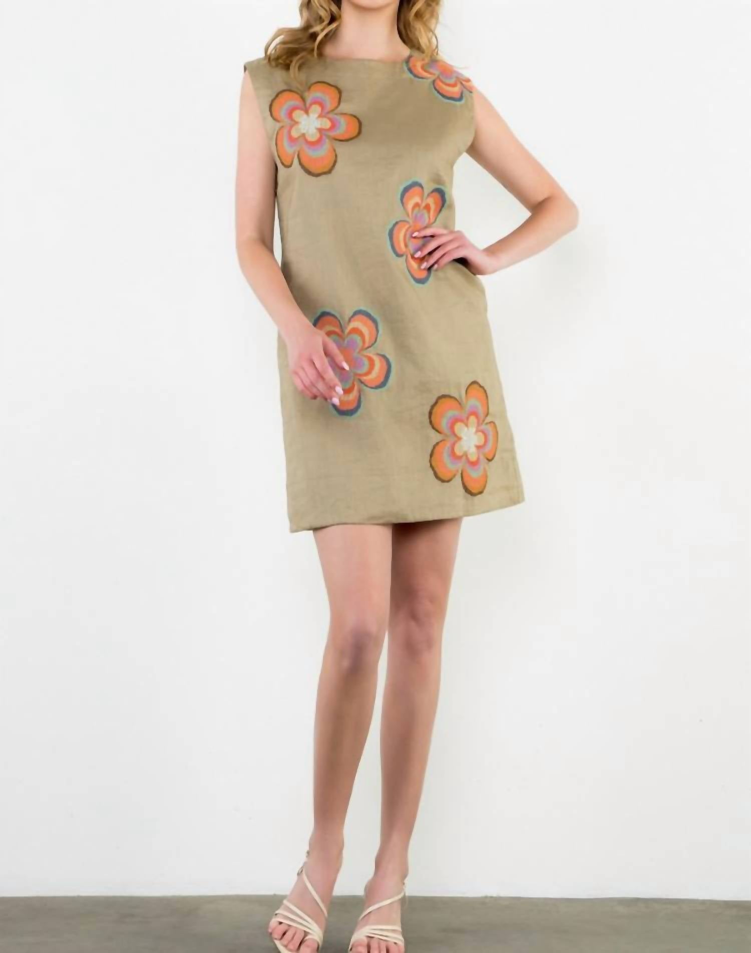 Thml - Havana Floral Embroidered Dress