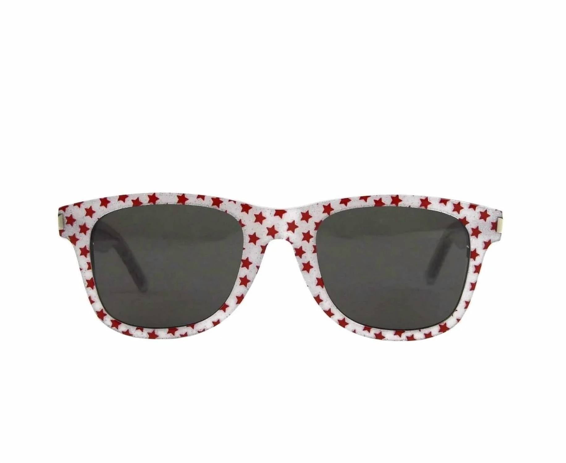 Saint Laurent - Women's Classic Glitter Acetate Sunglasses