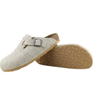 BIRKENSTOCK Women's Boston Clog in eggshell - women's shoe - detail view