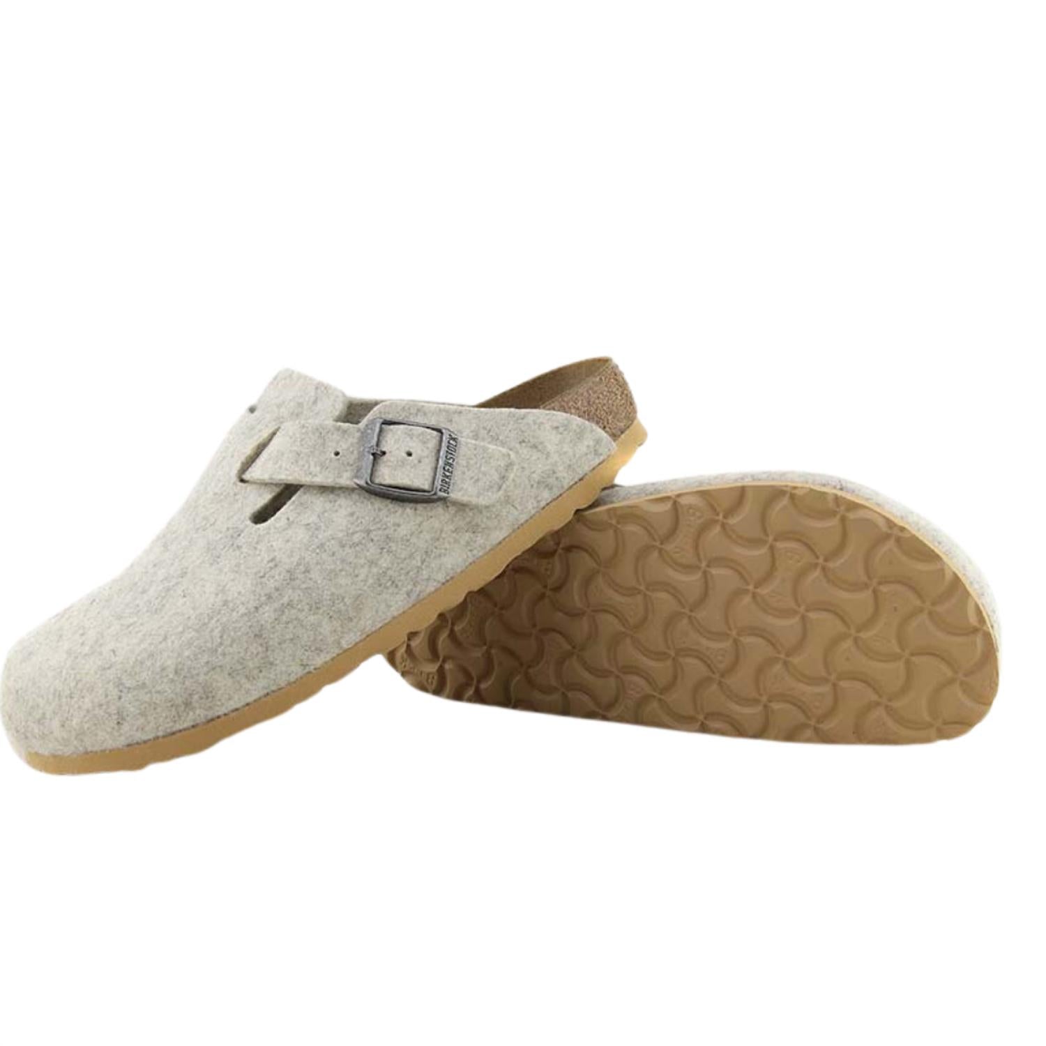 BIRKENSTOCK Women's Boston Clog in eggshell - women's shoe - detail view