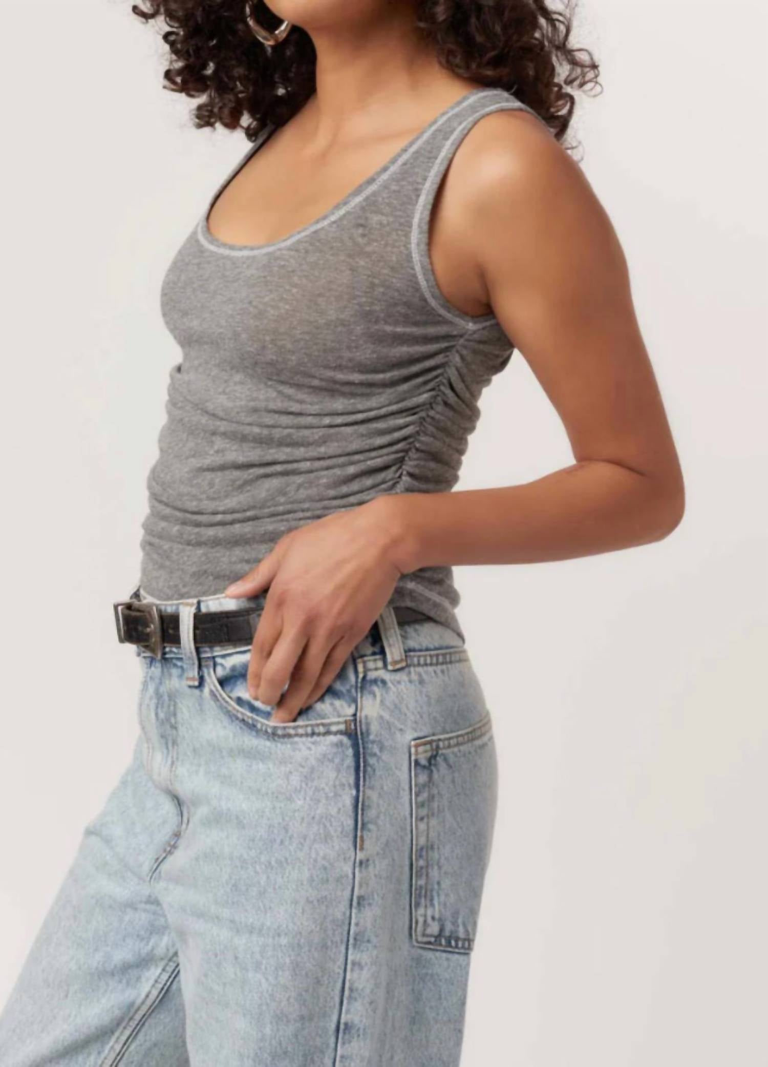 Project Social T - Cami Heathered Scoop Tank Top