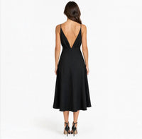 Rue Sophie - Liana Plunging Tea Length Dress