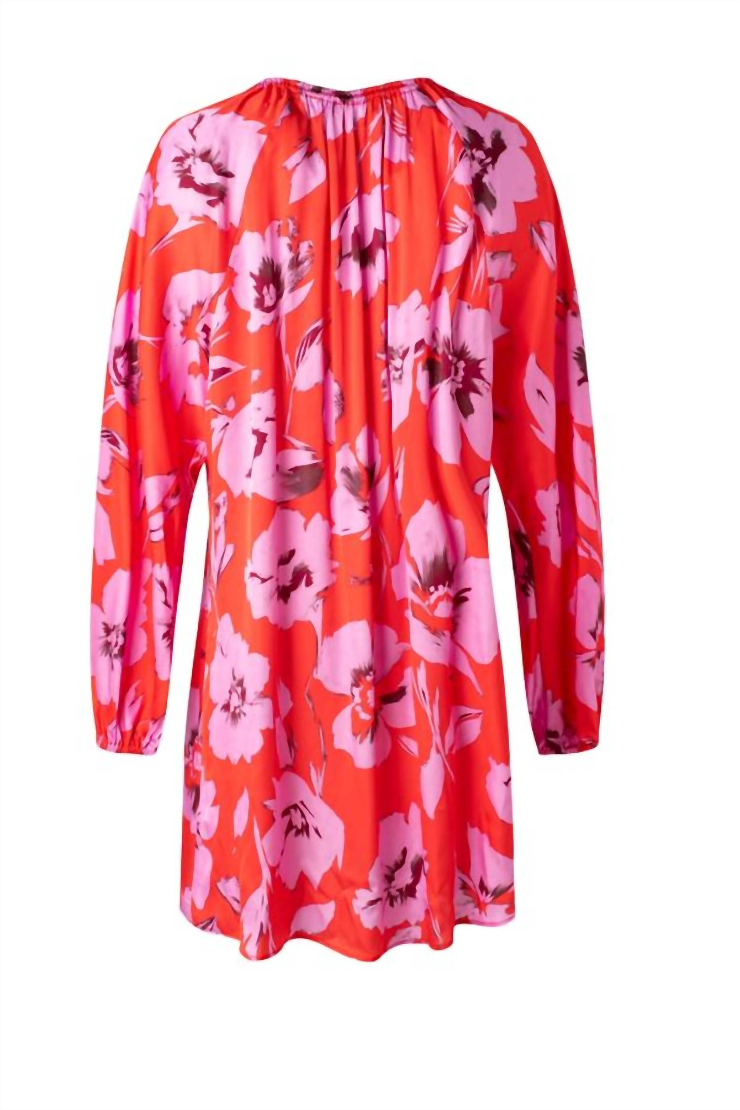 Iris Setlakwe - Satin Long Sleeve Tunic Dress