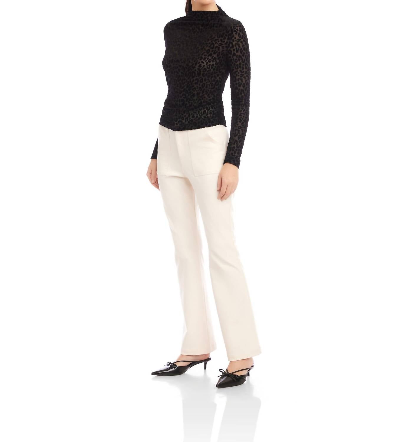 Fifteen Twenty - Khami Velvet Burnout Shirred Top