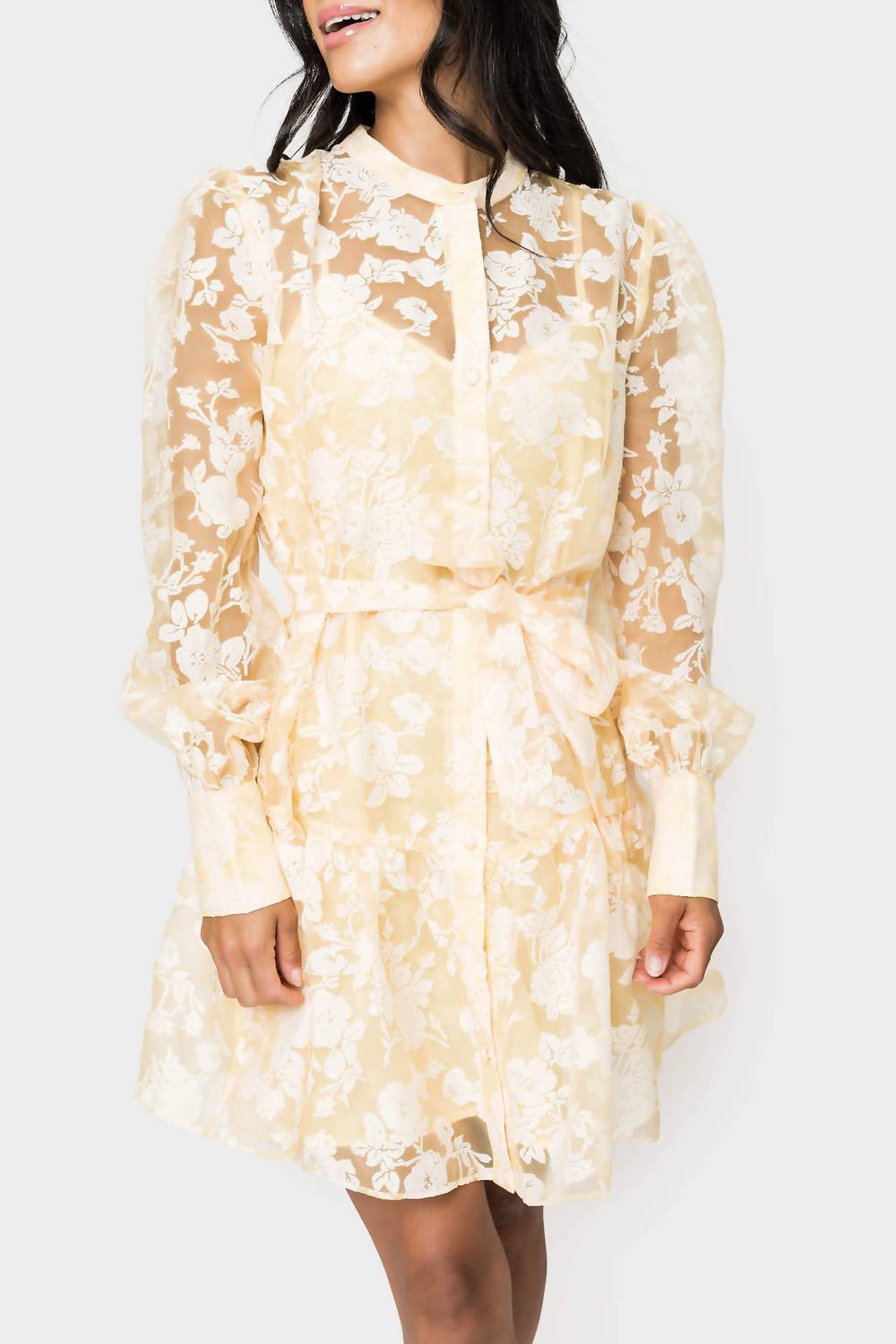 En Saison Marais Mini Dress in yellow 1 - women's dress