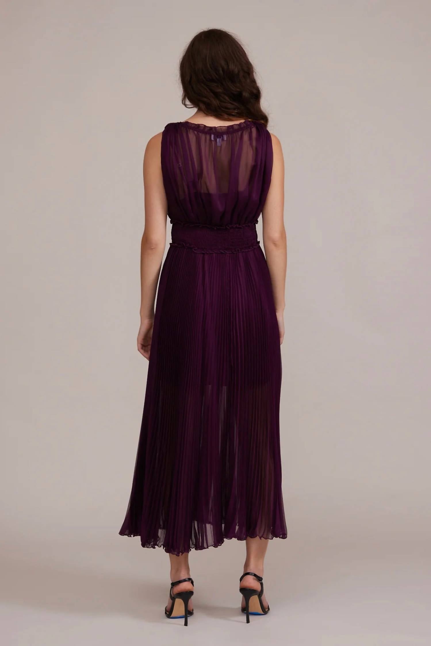 Lucy Paris - Libby Smocked Sheer Dress