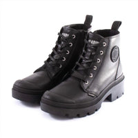 Palladium Women's Pallabase Leather Shoe in black black - women's shoe - alternate view