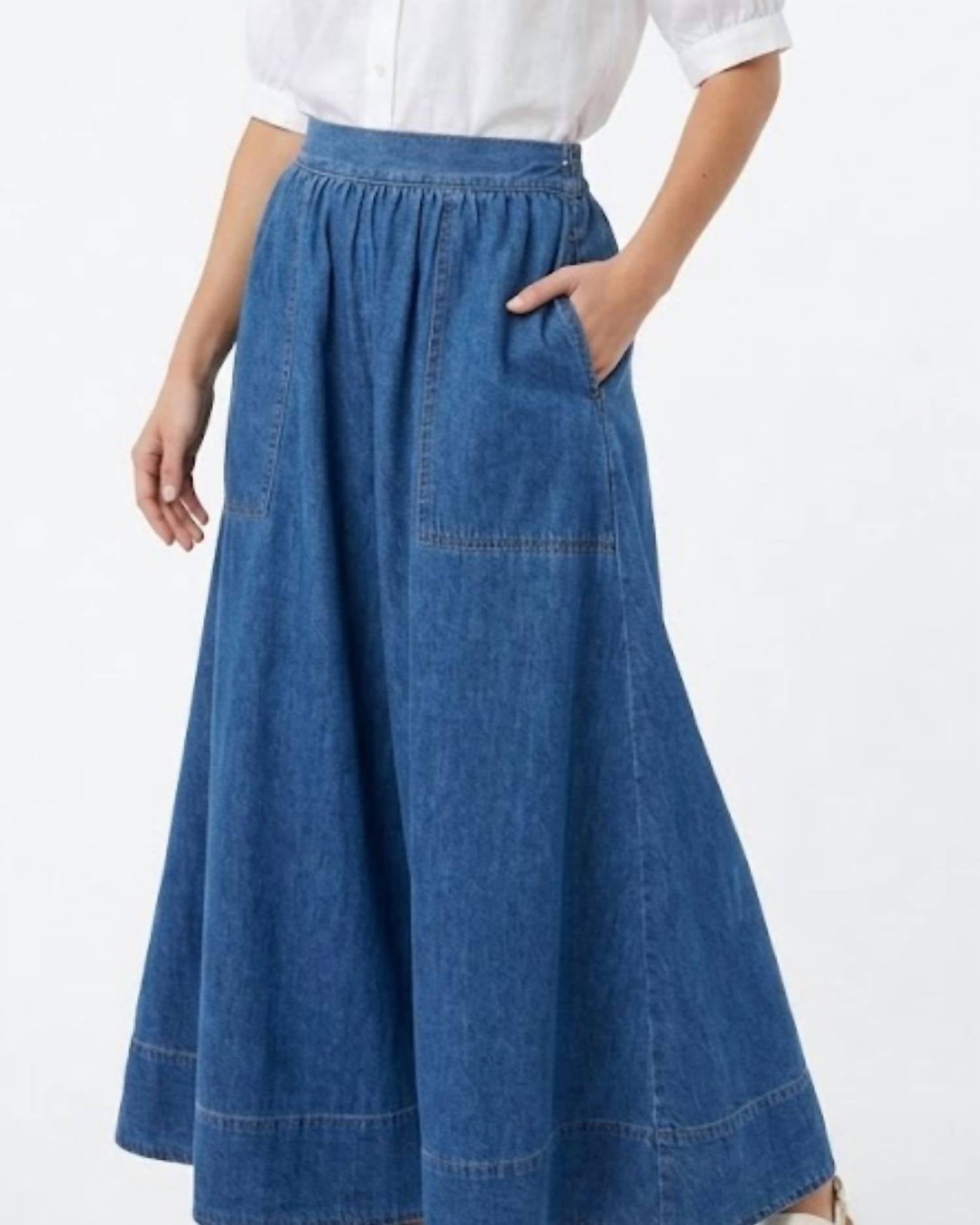 Miou Muse - Savannah Denim Maxi Skirt