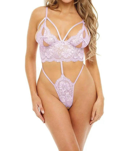 Oh La La Cheri - Zoe Peek-a-Boo Lace Teddy