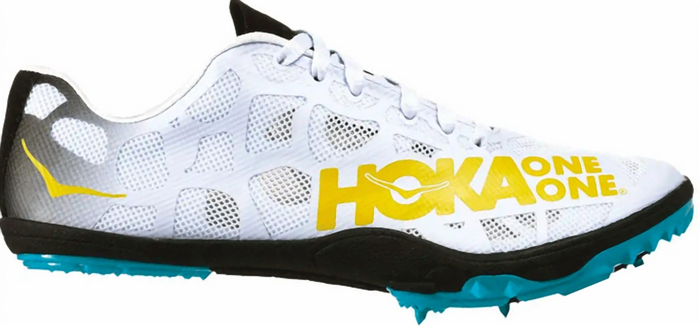 Hoka Women's Rocket Track Spikes Shoes in black cyan - women's shoe