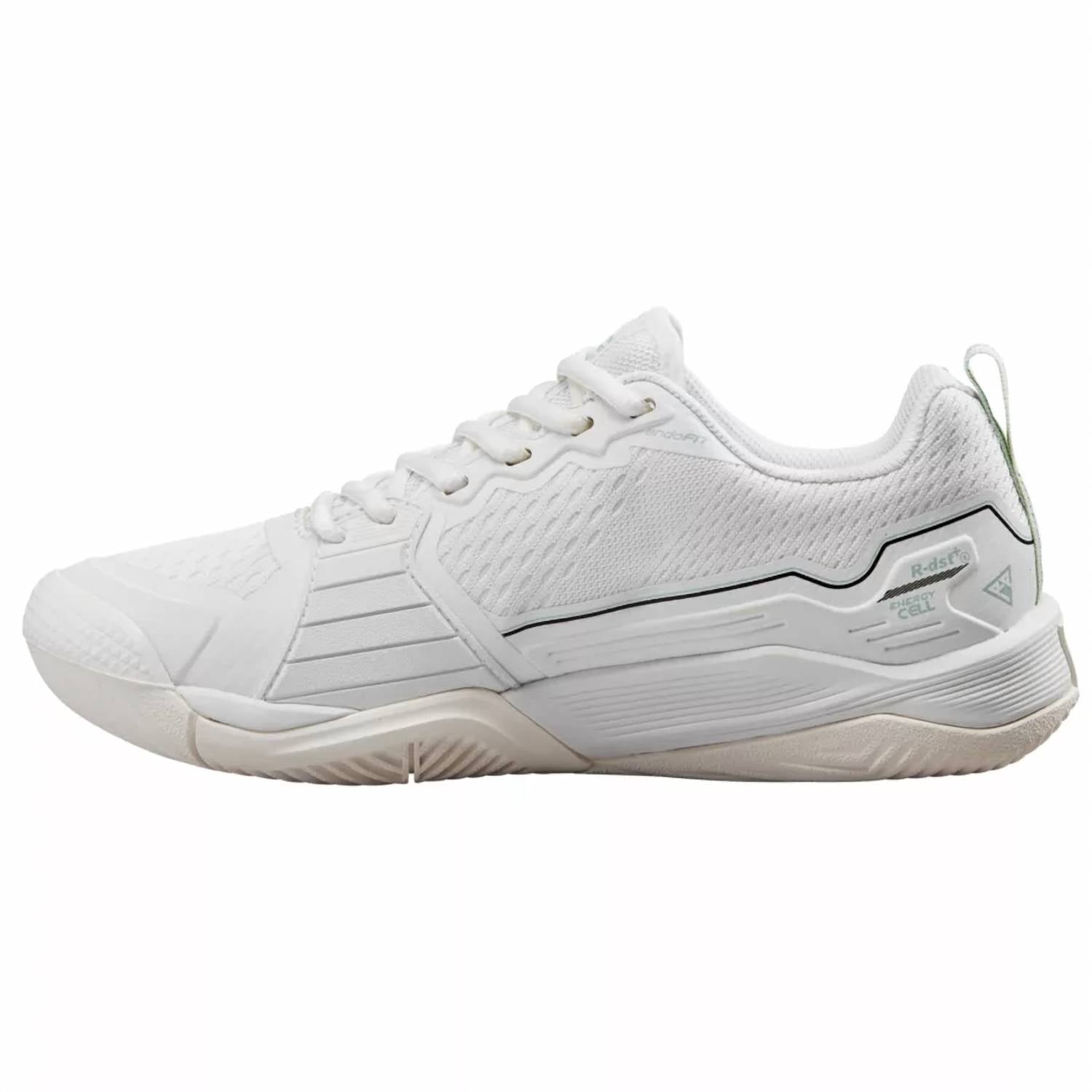 Wilson Women's Rush Pro 4.5 Shoe in white surf spray - women's sneaker - detail view