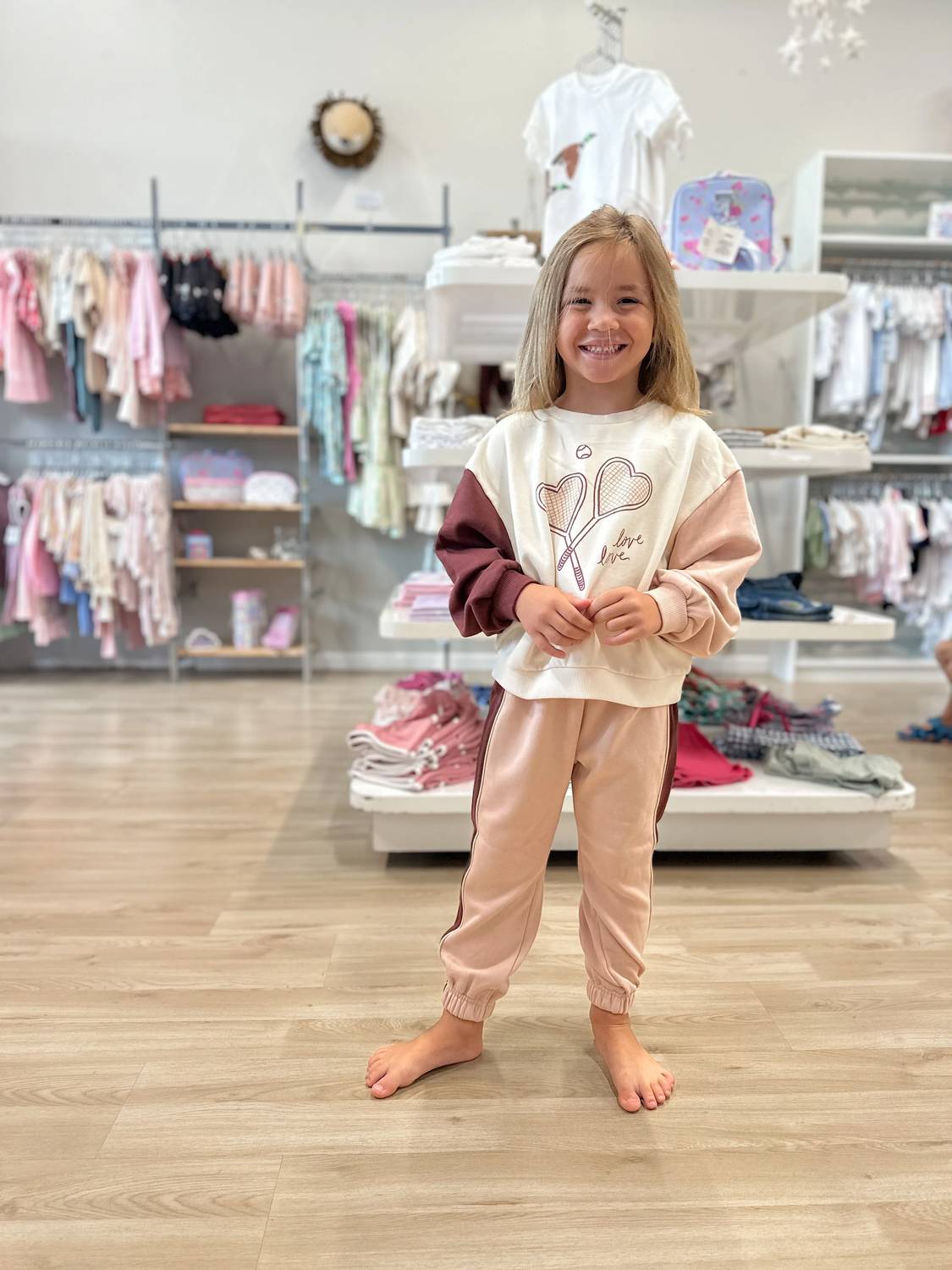 Rylee + Cru - Kids' Paneled Sweatpants