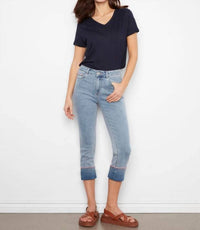 Charlie B - Slim Leg Jeans With Blanket Stitch Hem