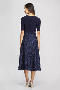 Alex Evenings - Sequin Lace And Jersey Fit-and-flare Party Dress